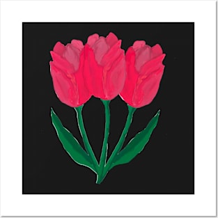 Three Tulips Posters and Art